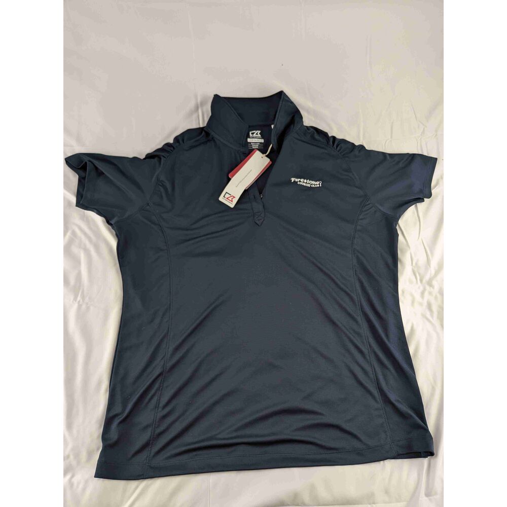 NEW Cutter & Buck Navy Blue CB DryTec Moisture-Wicking Polo Shirt Mens XXL